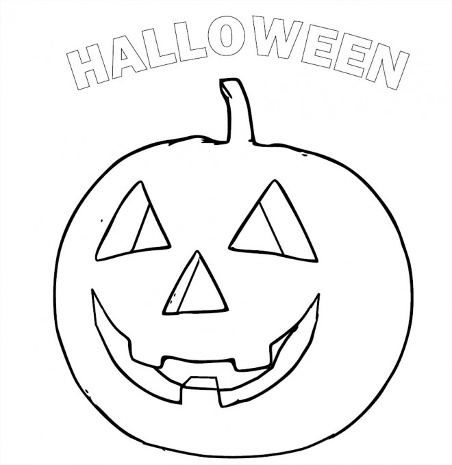 Coloriage Halloween maternelle dessin gratuit à imprimer