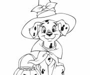 Coloriage 101 Dalmatiens Halloween