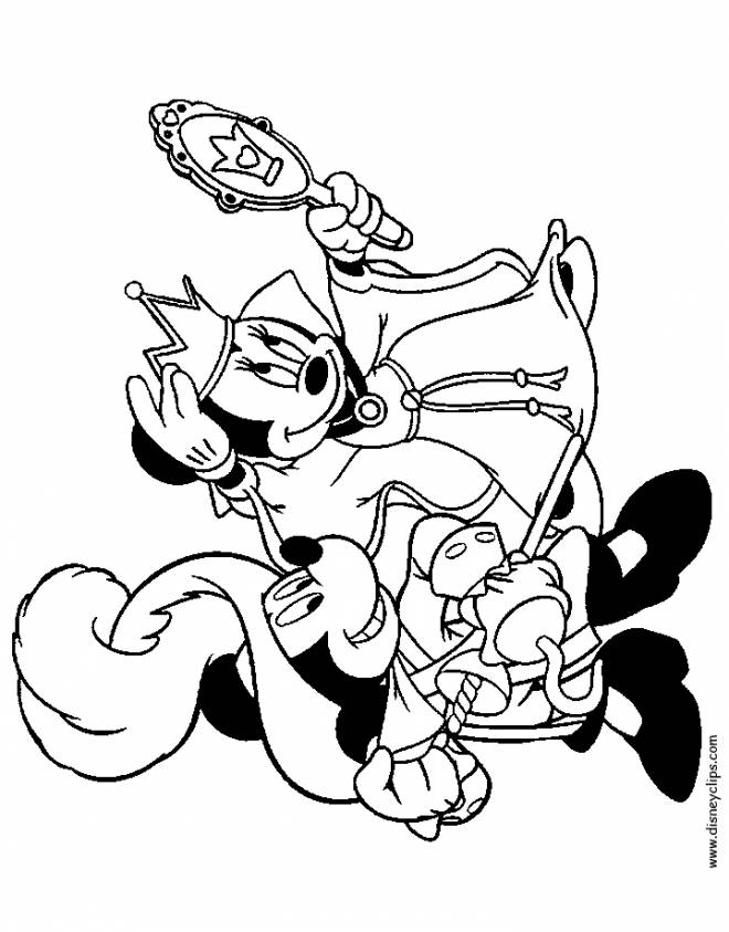 Coloriage et dessins gratuits Déguisement Halloween Mickey et Minnie à imprimer
