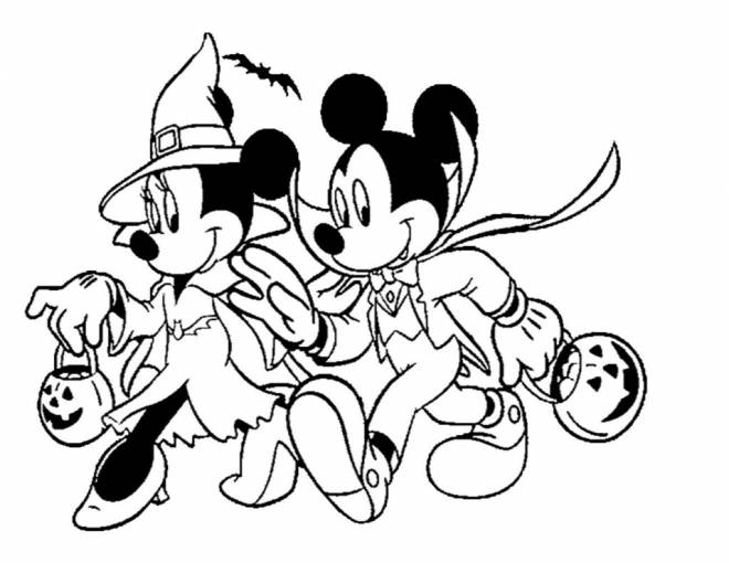 Coloriage et dessins gratuits dessin Disney Halloween à imprimer