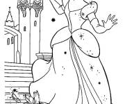 Coloriage Halloween Cendrillon
