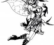 Coloriage jolie sorci&egrave;re Disney Halloween