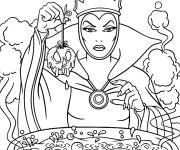 Coloriage La méchante reine Disney Halloween