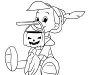 Coloriage Pinocchio Halloween