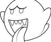 Coloriage Boo Fant&ocirc;me Halloween pour petit