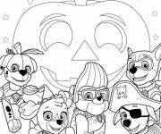 Coloriage Chiens Paw Patrol Halloween pour petit