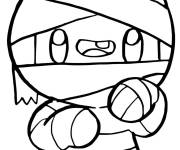 Coloriage D&eacute;guisement Momie Halloween pour petit