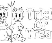 Coloriage Ducktales Halloween pour petit