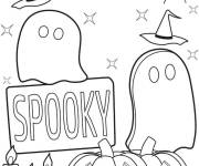 Coloriage &Eacute;l&eacute;ments d'Halloween ce1