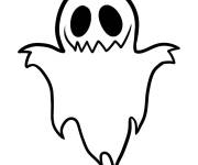 Coloriage Fantome simple Halloween pour petit