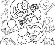 Coloriage Friday Night Funkin Halloween pour petit