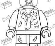 Coloriage Lego Zombie pour Halloween &agrave; motifs