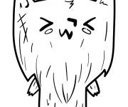 Coloriage Loup-garou Kawaii pour Halloween