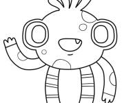 Coloriage Petit monstre mignon pour Halloween maternelle