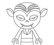 Coloriage Petit vampire adorable Halloween pour enfants
