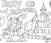 Coloriage Pokemon Halloween pour petit