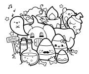 Coloriage Potions dr&ocirc;les de sorcellerie Halloween
