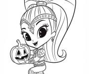 Coloriage Shien Halloween pour petit