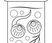 Coloriage Tube de potion magique facile