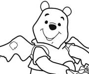 Coloriage Winnie de dessin anim&eacute; Halloween pour petit