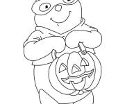 Coloriage Winnie Halloween pour petit dessin anim&eacute;