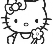 Coloriage Hello Kitty adorable
