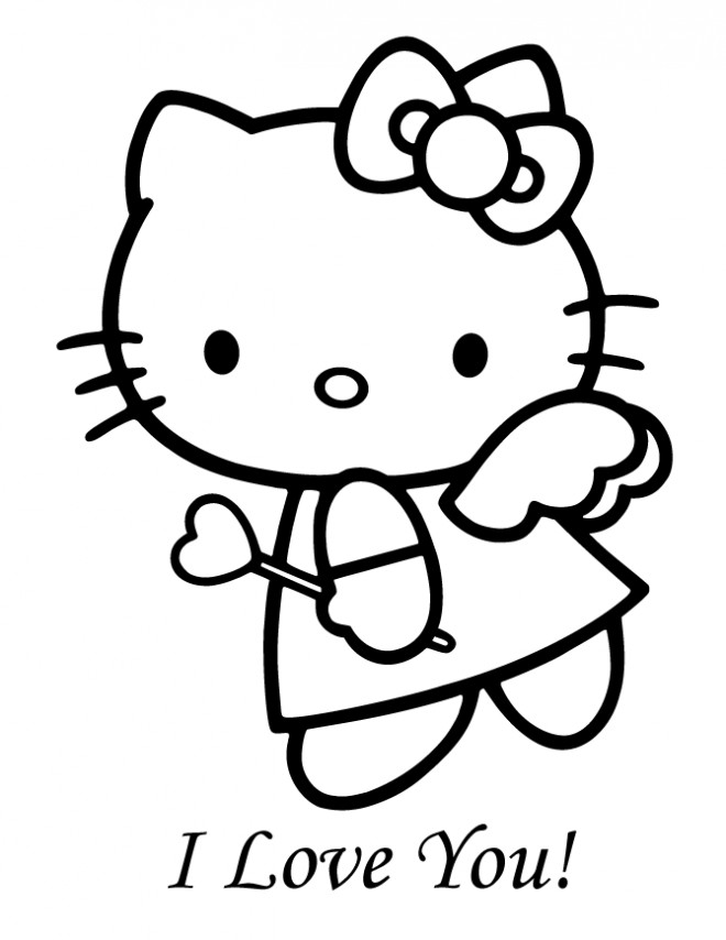 Coloriage Hello Kitty Princesse 18 dessin gratuit à imprimer