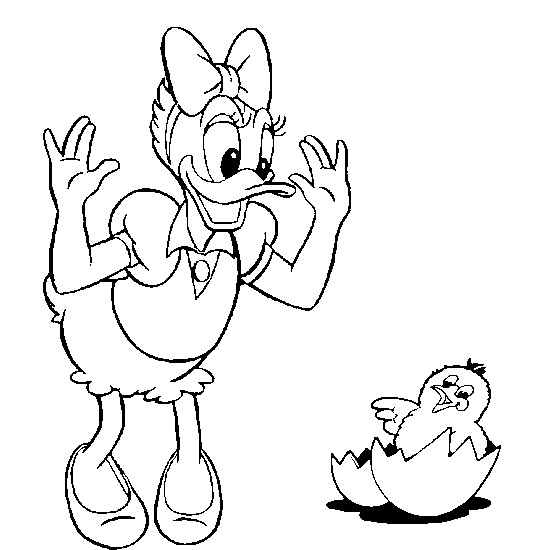 Coloriage et dessins gratuits Disney Daisy Duck à imprimer