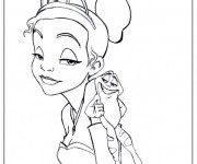 Coloriage Disney La Princesse et La Grenouille