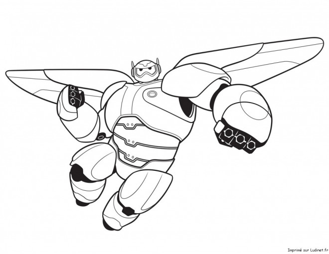 Coloriage et dessins gratuits Disney Robot volant à imprimer