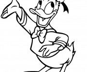 Coloriage et dessins gratuit Donald Duck de Disney à colorier à imprimer