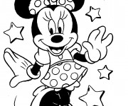 Coloriage et dessins gratuit Minnie Mouse  de Disney à imprimer