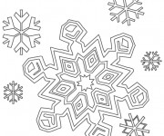 Coloriage Flocon de Neige 9