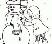 Coloriage Hiver Neige 12