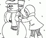 Coloriage et dessins gratuit Hiver Neige 12 à imprimer