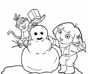 Coloriage et dessins gratuit Hiver Neige 32 à imprimer