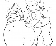 Coloriage et dessins gratuit Hiver Neige 33 à imprimer