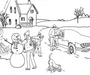Coloriage Hiver Neige 43