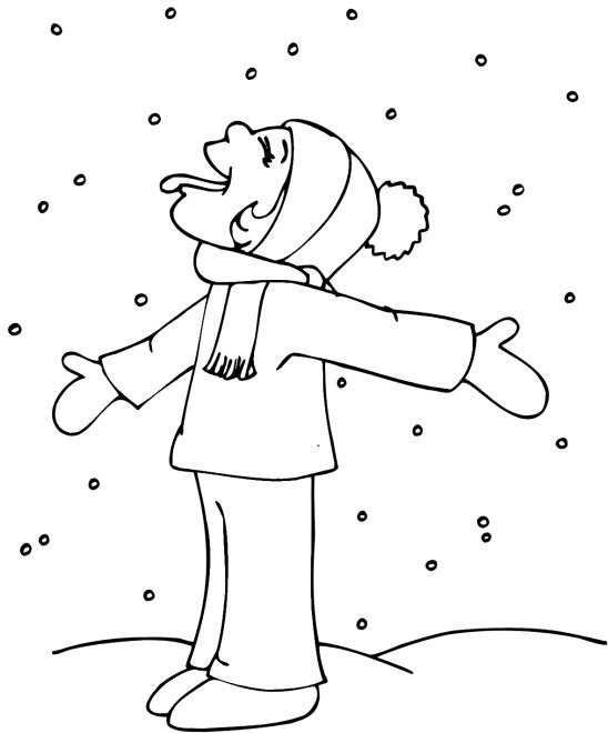 Coloriage Hiver Neige 50 dessin gratuit à imprimer