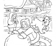 Coloriage et dessins gratuit Hiver Neige 8 à imprimer