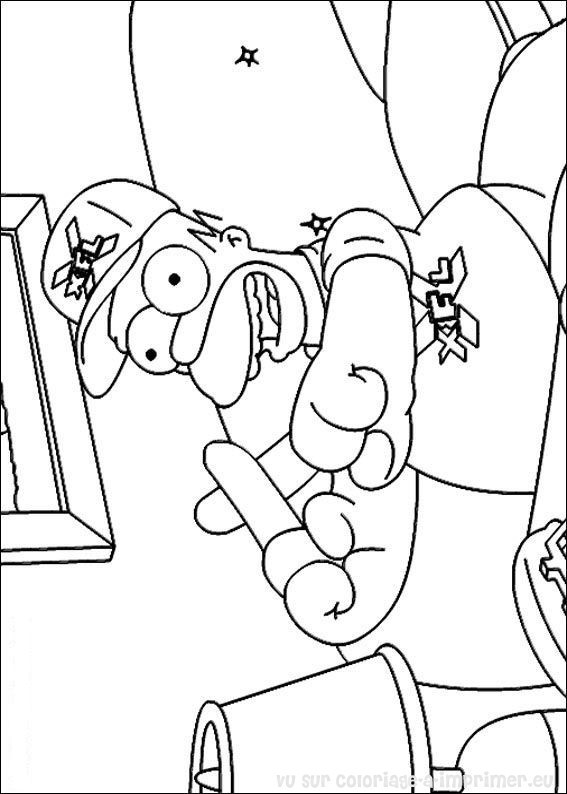 Coloriage et dessins gratuits Homer Simpson aimable à imprimer