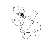 Coloriage Homer Simpson maternelle