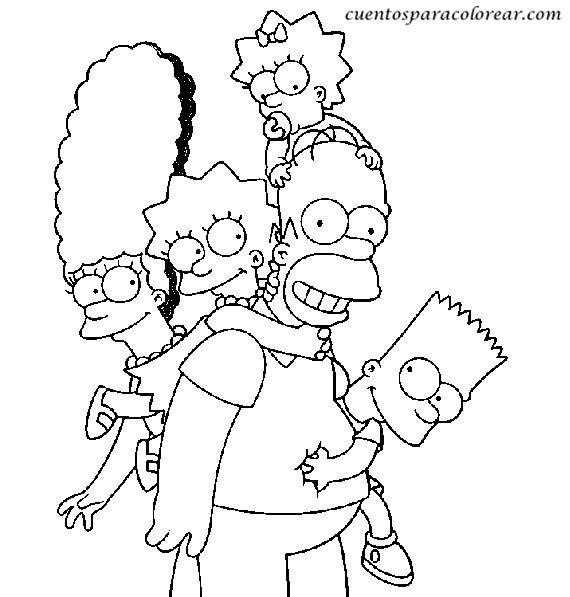 Coloriage et dessins gratuits Simpson facile à imprimer