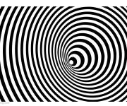 Coloriage Boucle de mouvement d'illusion d'optique