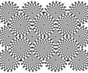 Coloriage Conception difficile d'Illusion d'optique