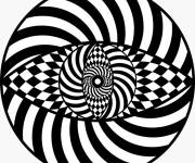 Coloriage Croquis Illusions d'optique en ligne