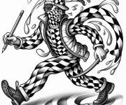 Coloriage Dessinateur Illusion d'optique 3D