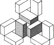 Coloriage Fiche d'Illusion d'optique