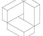 Coloriage Forme d'Illusion d'optique