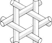 Coloriage Forme d'Illusion d'optique gratuit